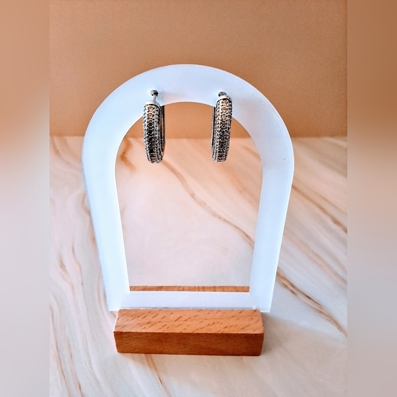 Christian Dior Crystal Hoop Earrings – Authentic Timeless Luxury - Picture 3 of 9